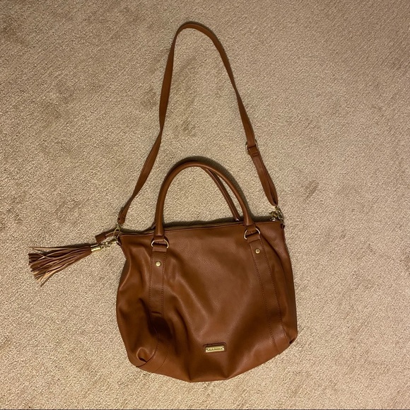 Steve Madden Cognac Tassel Hobo/Satchel Bag - Picture 4 of 11
